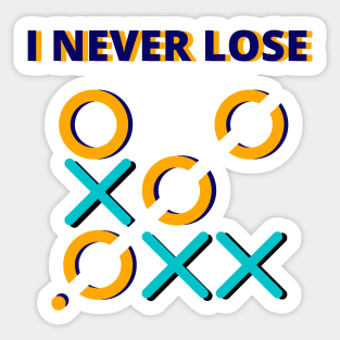 I Never Lose Sticker